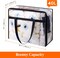 4 Pack Clear Clothes Storage Bags, 40L Plastic Blanket Storage Bags, Vinyl Foldable Moving Bags with Zipper, Closet Organizers and Storage Containers for Bedding, Duvet, Comforter